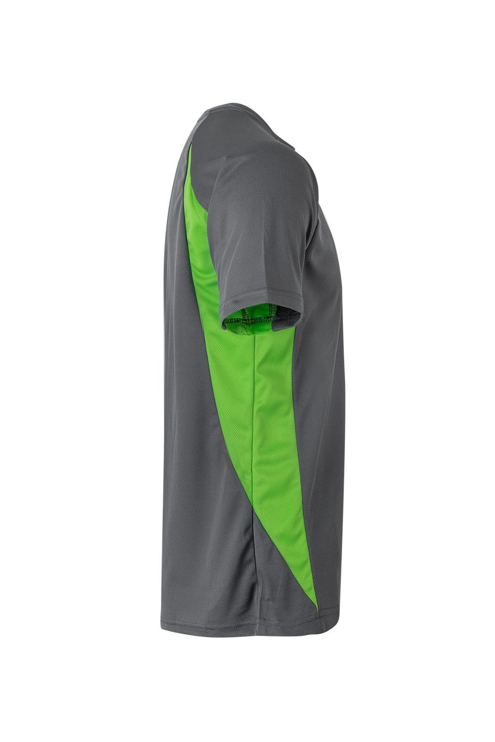 105501.CAMISETA TÉCNICA BICOLOR GRIS/VERDE LIMA 2XL