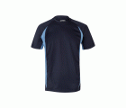 105501.CAMISETA TÉCNICA BICOLOR AZUL NAVY/CELESTE 2XL
