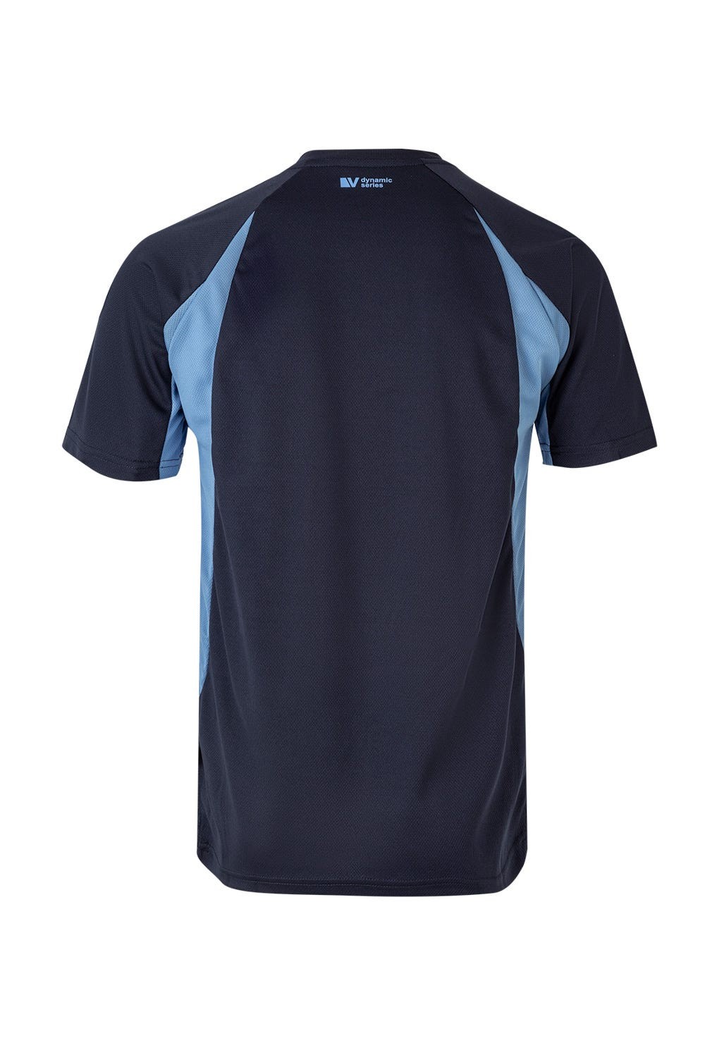 105501.CAMISETA TÉCNICA BICOLOR AZUL NAVY/CELESTE 2XL