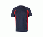 105501.CAMISETA TÉCNICA BICOLOR AZUL NAVY/ROJO 2XL