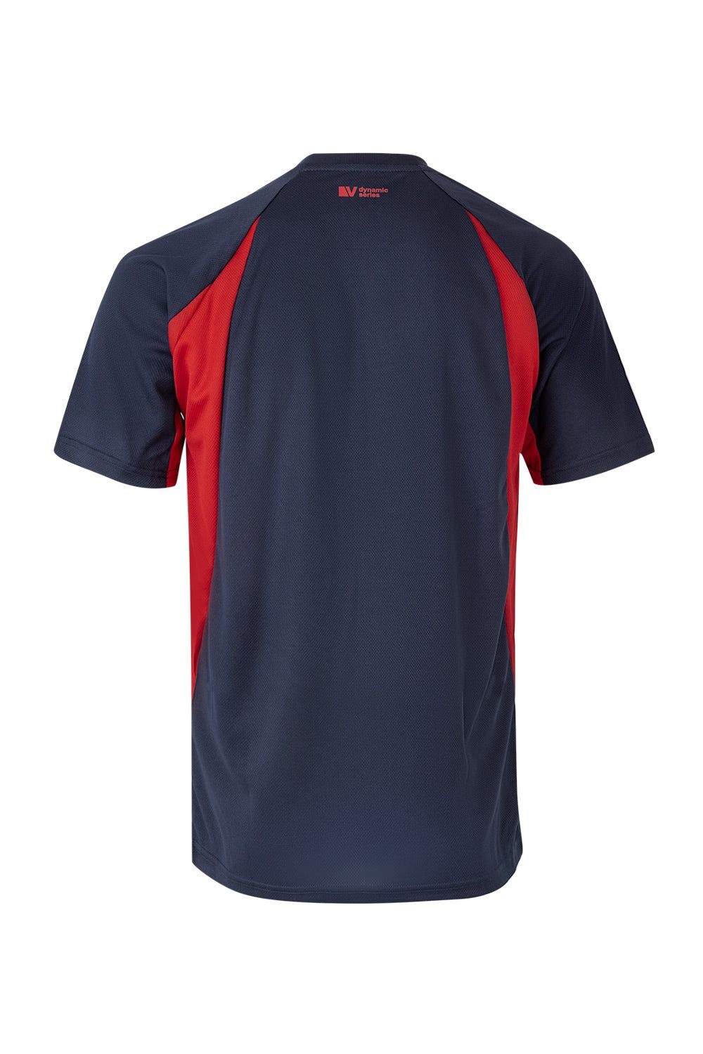 105501.CAMISETA TÉCNICA BICOLOR AZUL NAVY/ROJO 2XL