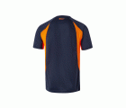 105501.CAMISETA TÉCNICA BICOLOR AZUL NAVY/NARANJA FLÚOR 2XL