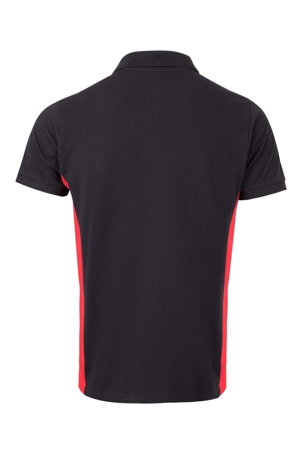 105504.POLO BICOLOR MC NEGRO/ROJO 2XL