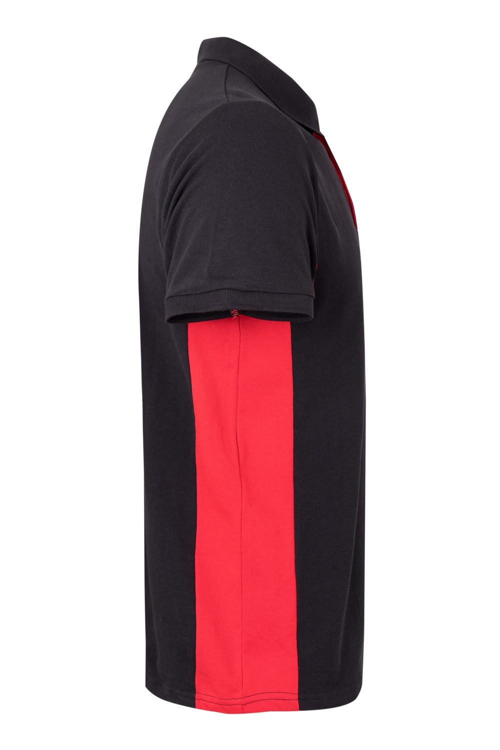 105504.POLO BICOLOR MC NEGRO/ROJO 2XL