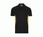 105504.POLO BICOLOR MC NEGRO/AMARILLO XS