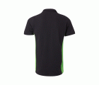 105504.POLO BICOLOR MC NEGRO/VERDE LIMA 2XL