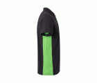 105504.POLO BICOLOR MC NEGRO/VERDE LIMA 2XL