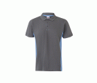 105504.POLO BICOLOR MC GRIS/CELESTE 2XL