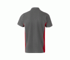 105504.POLO BICOLOR MC GRIS/ROJO 2XL