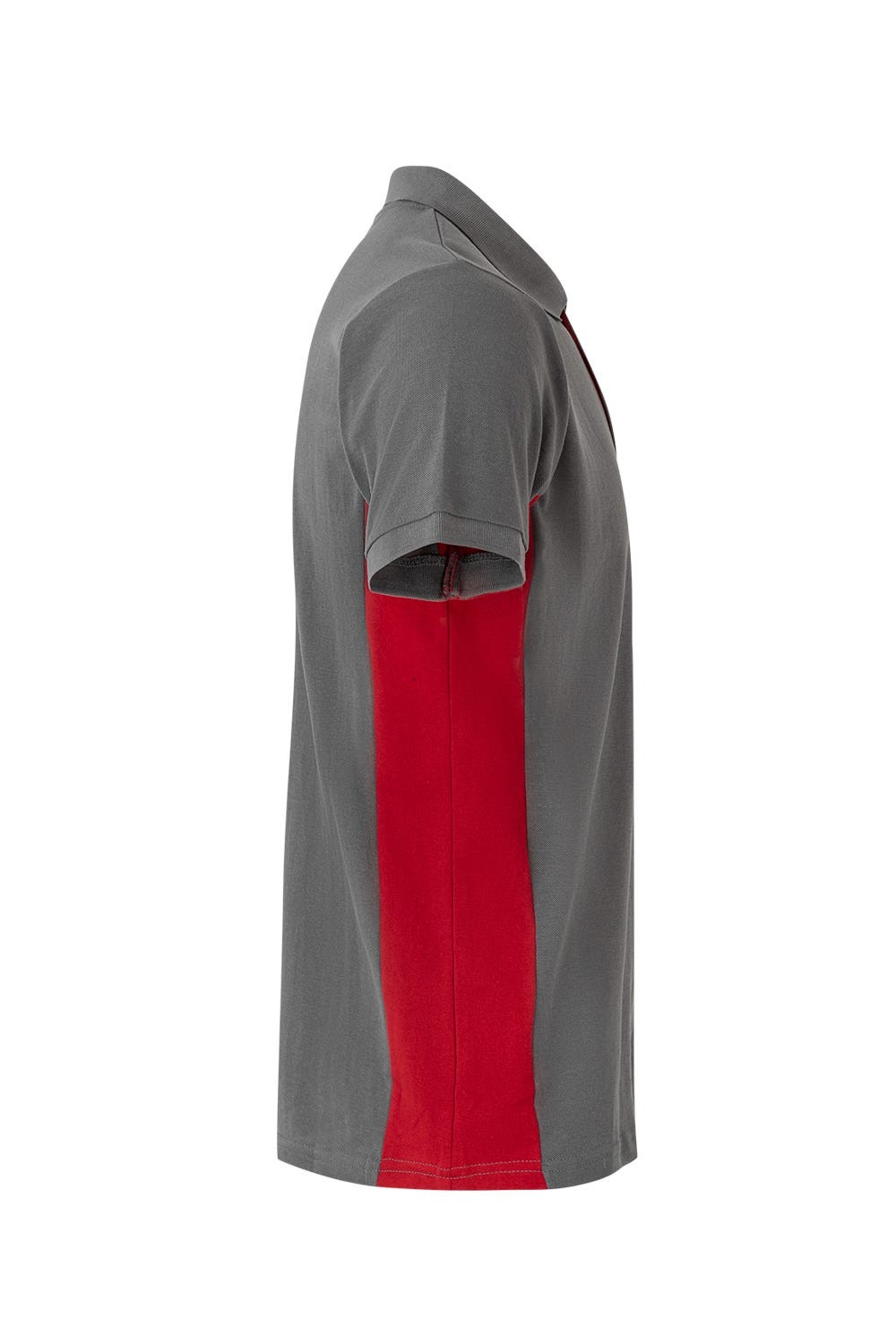 105504.POLO BICOLOR MC GRIS/ROJO 2XL