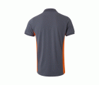 105504.POLO BICOLOR MC GRIS/NARANJA 2XL
