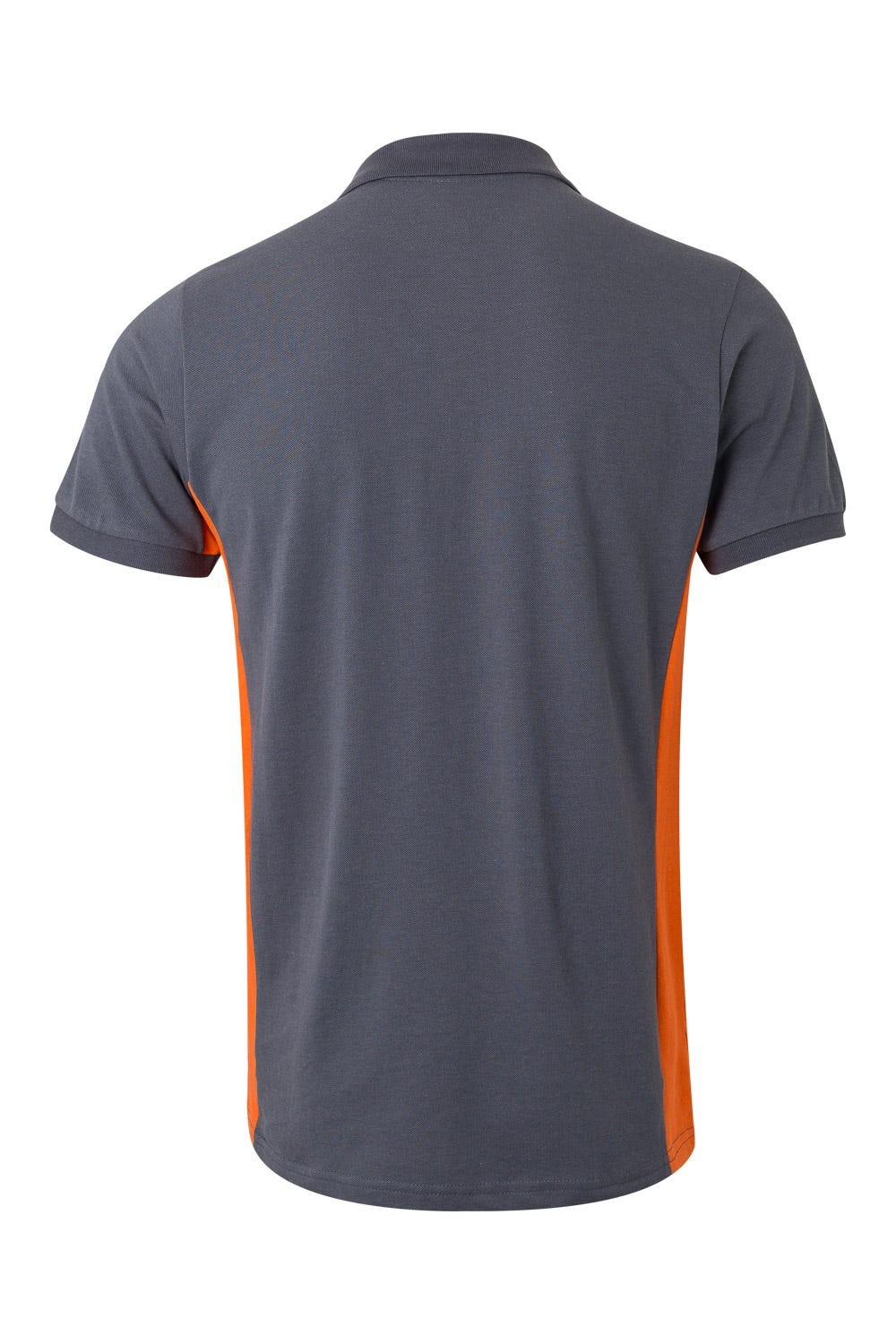 105504.POLO BICOLOR MC GRIS/NARANJA 2XL