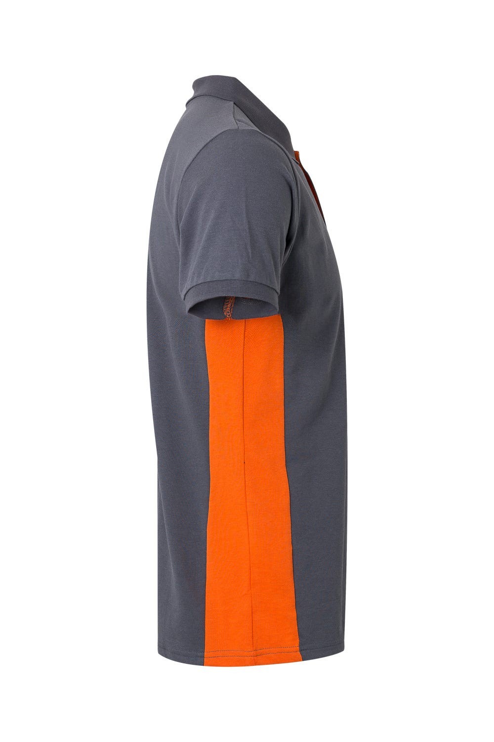 105504.POLO BICOLOR MC GRIS/NARANJA 2XL