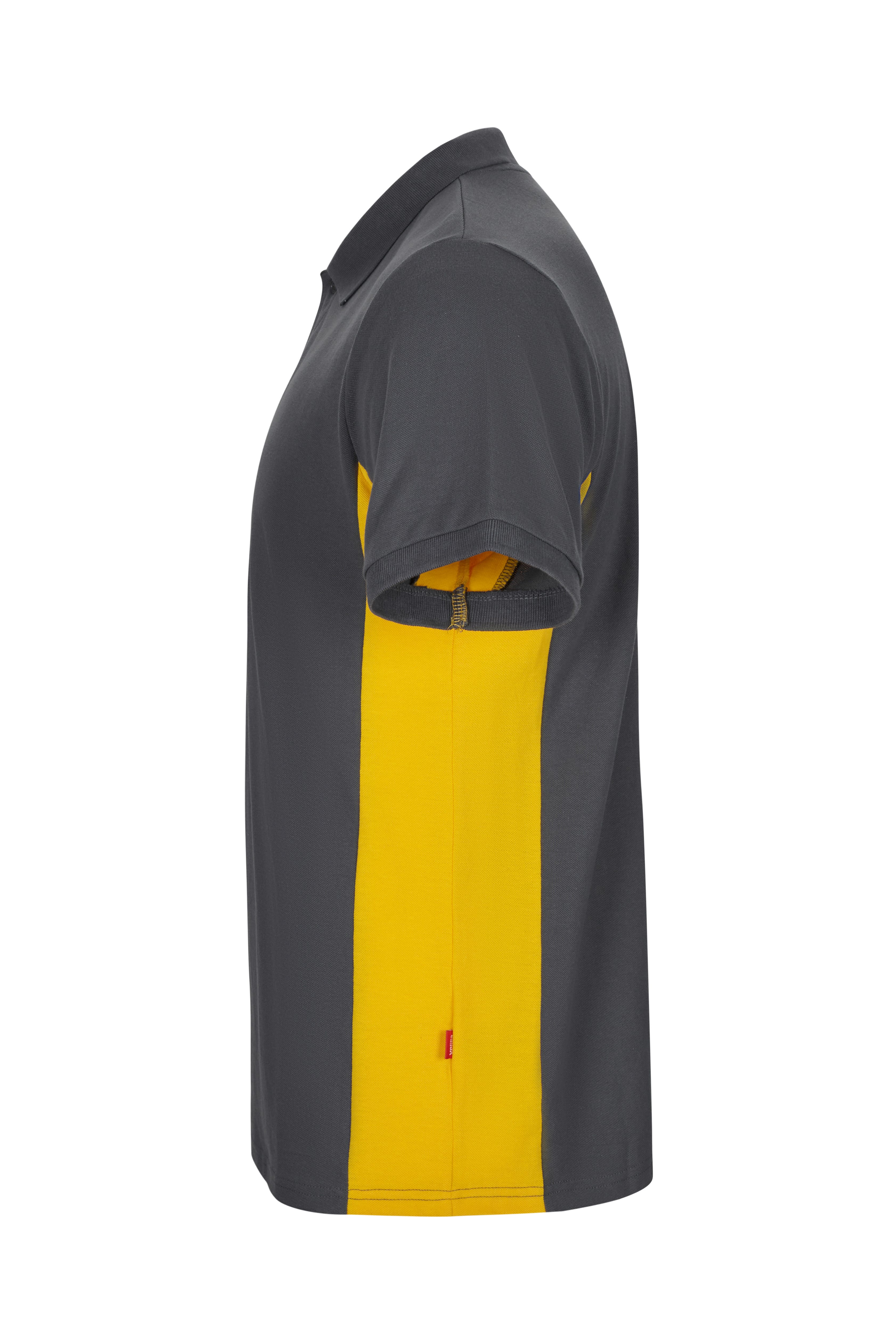 105504.POLO BICOLOR MC GRIS/AMARILLO XS