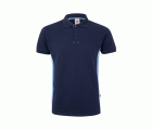 105504.POLO BICOLOR MC AZUL NAVY/CELESTE 2XL
