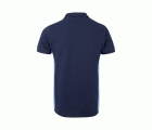 105504.POLO BICOLOR MC AZUL NAVY/CELESTE 2XL