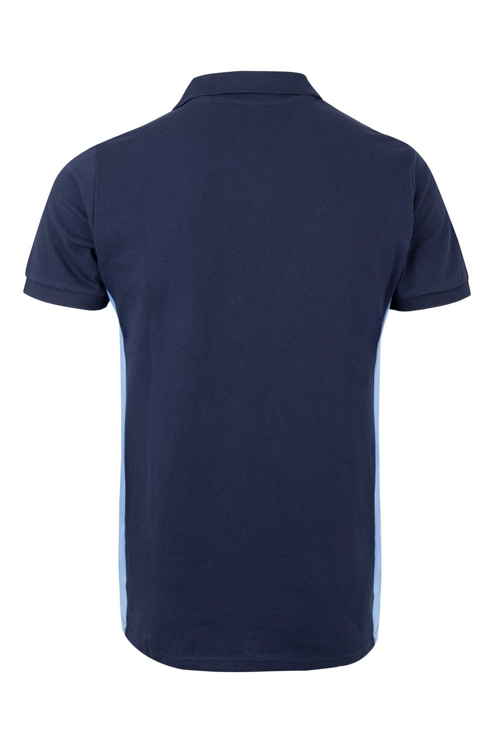 105504.POLO BICOLOR MC AZUL NAVY/CELESTE 2XL