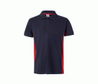 105504.POLO BICOLOR MC AZUL NAVY/ROJO 2XL