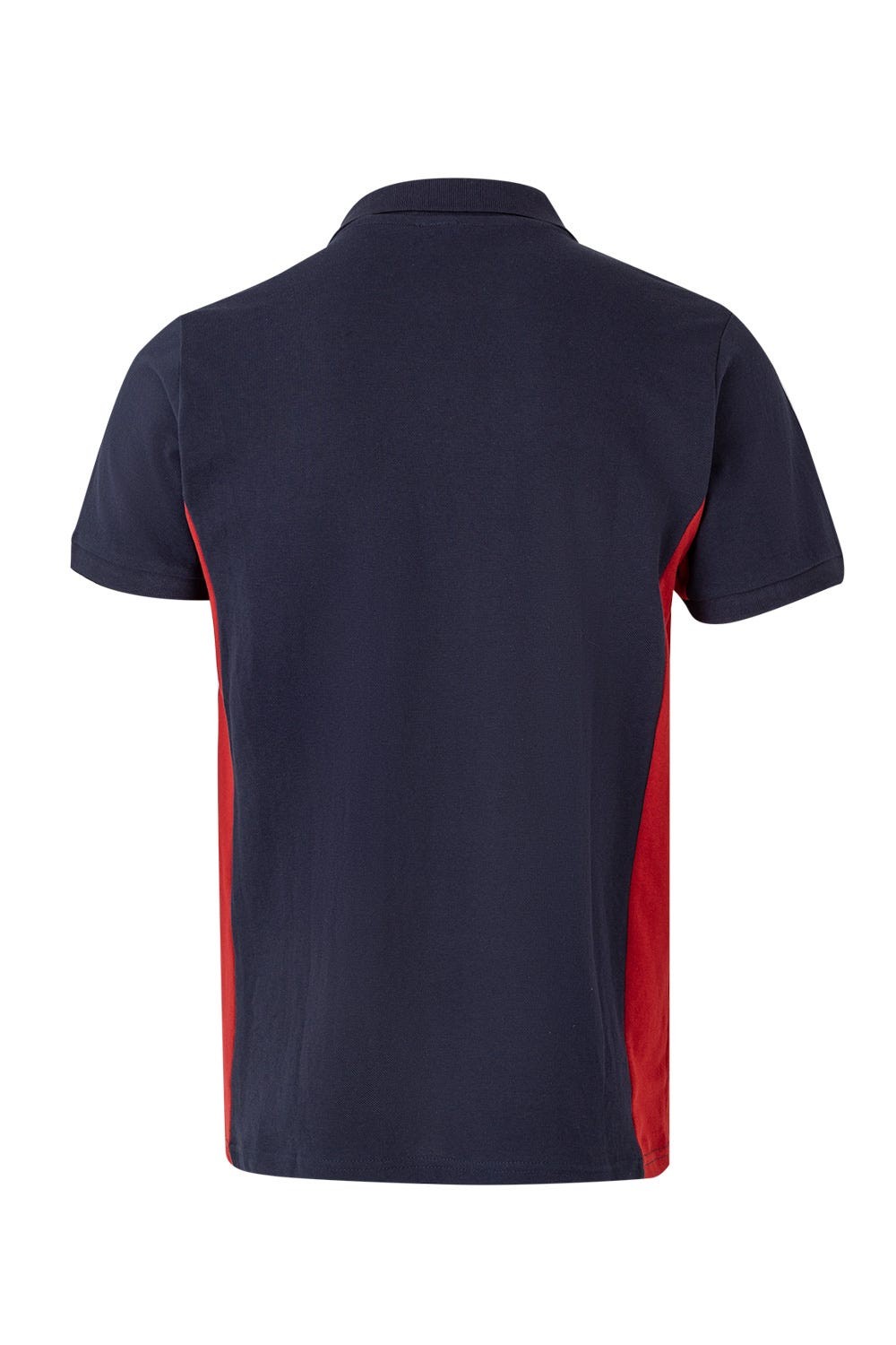 105504.POLO BICOLOR MC AZUL NAVY/ROJO 2XL