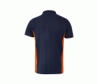105504.POLO BICOLOR MC AZUL NAVY/NARANJA 2XL