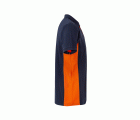 105504.POLO BICOLOR MC AZUL NAVY/NARANJA 2XL