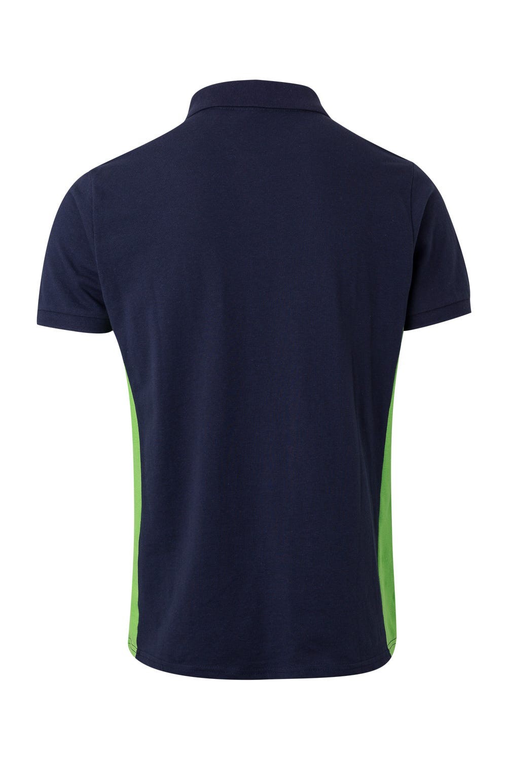 105504.POLO BICOLOR MC AZUL NAVY/VERDE LIMA 2XL