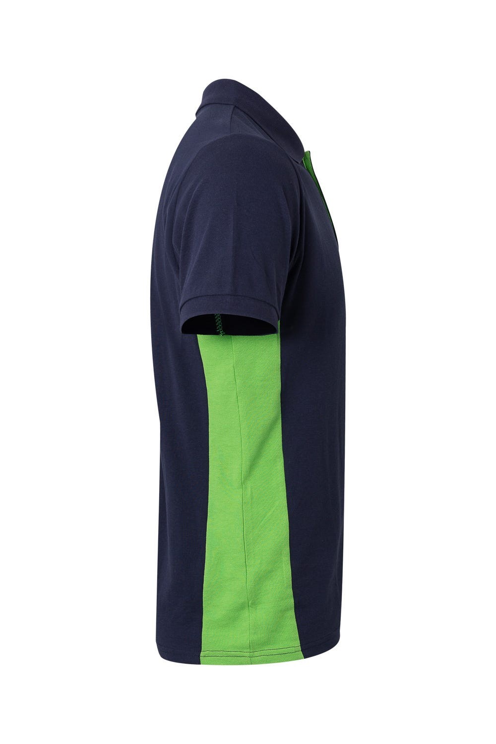 105504.POLO BICOLOR MC AZUL NAVY/VERDE LIMA 2XL