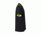 105505.POLO BICOLOR MC NEGRO/AMARILLO FLÚOR 2XL