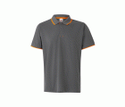 105505.POLO BICOLOR MC GRIS/NARANJA FLÚOR 2XL