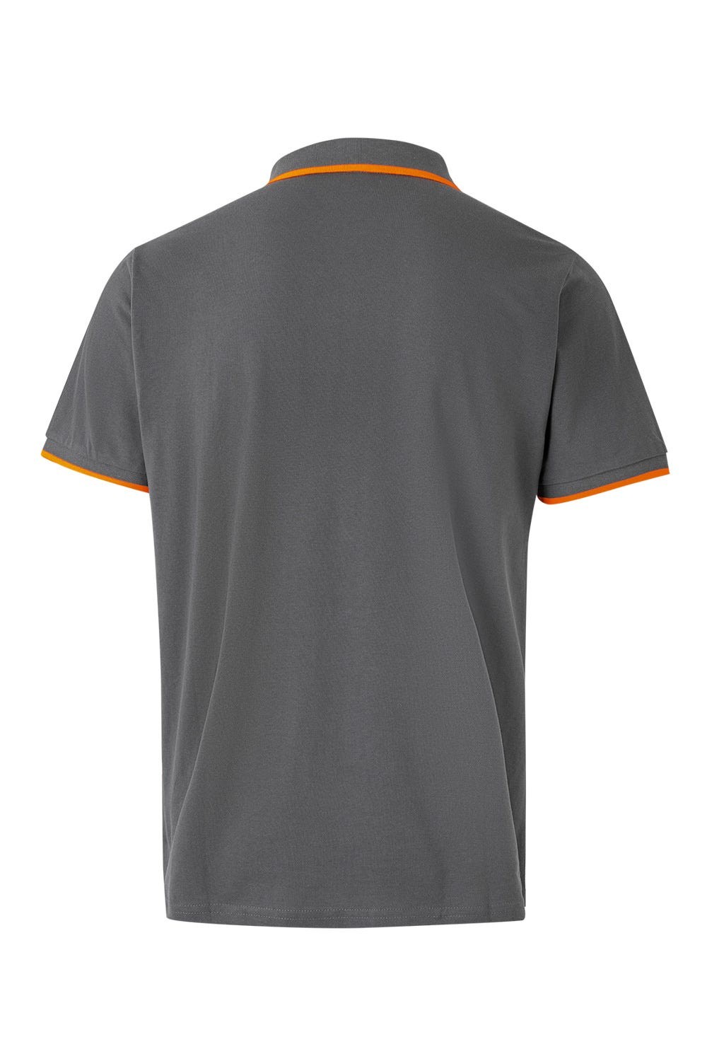 105505.POLO BICOLOR MC GRIS/NARANJA FLÚOR 2XL