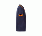 105505.POLO BICOLOR MC AZUL NAVY/NARANJA FLÚOR 2XL