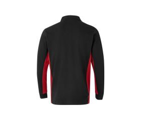 105514.POLO BICOLOR ML NEGRO/ROJO 3XL