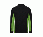 105514.POLO BICOLOR ML NEGRO/VERDE LIMA 2XL