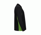 105514.POLO BICOLOR ML NEGRO/VERDE LIMA 2XL