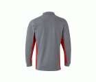 105514.POLO BICOLOR ML GRIS/ROJO 2XL
