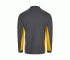 105514.POLO BICOLOR ML GRIS/AMARILLO XS