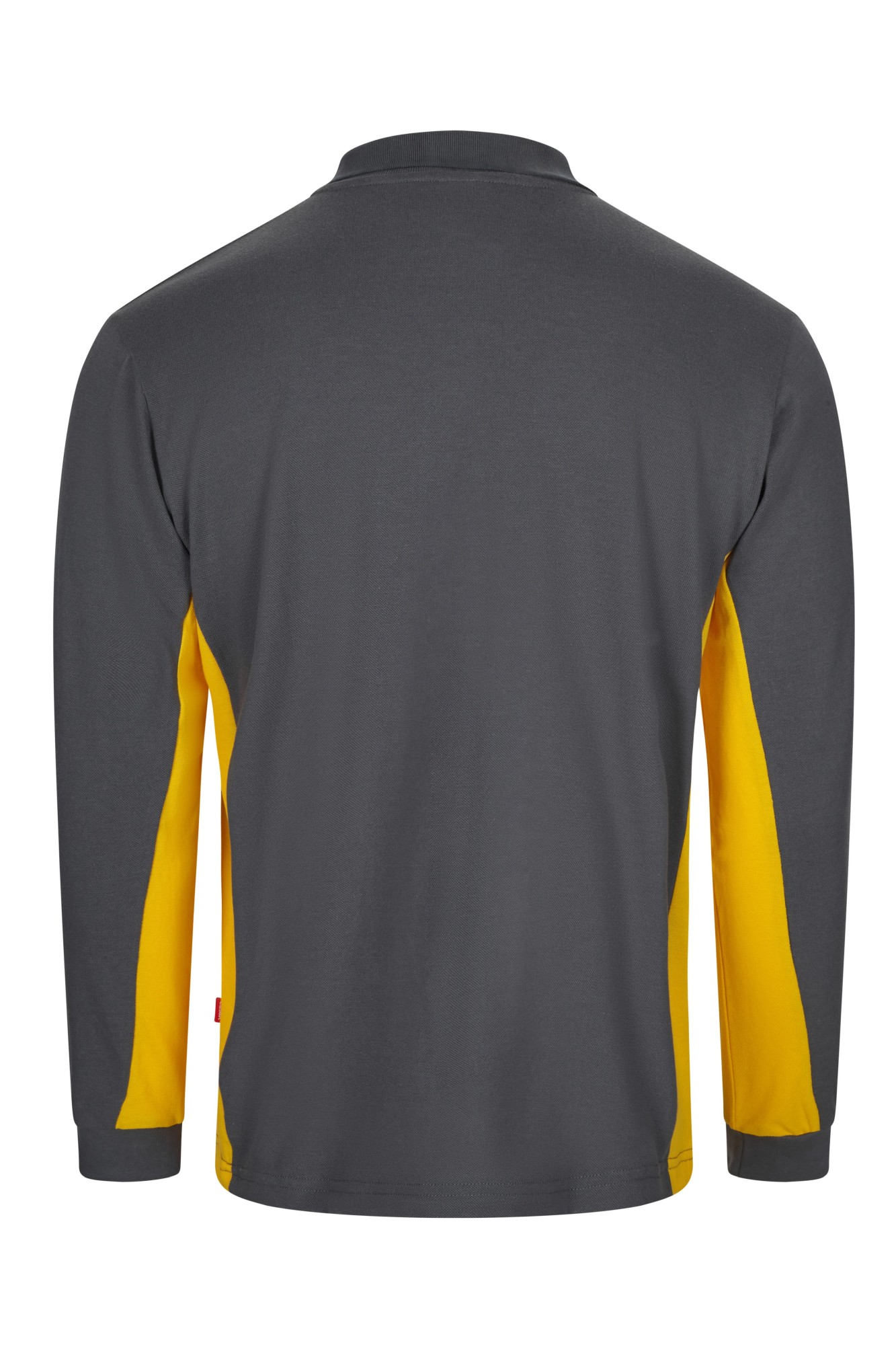 105514.POLO BICOLOR ML GRIS/AMARILLO XS