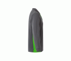 105514.POLO BICOLOR ML GRIS/VERDE LIMA 2XL
