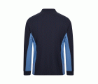 105514.POLO BICOLOR ML AZUL NAVY/CELESTE 2XL