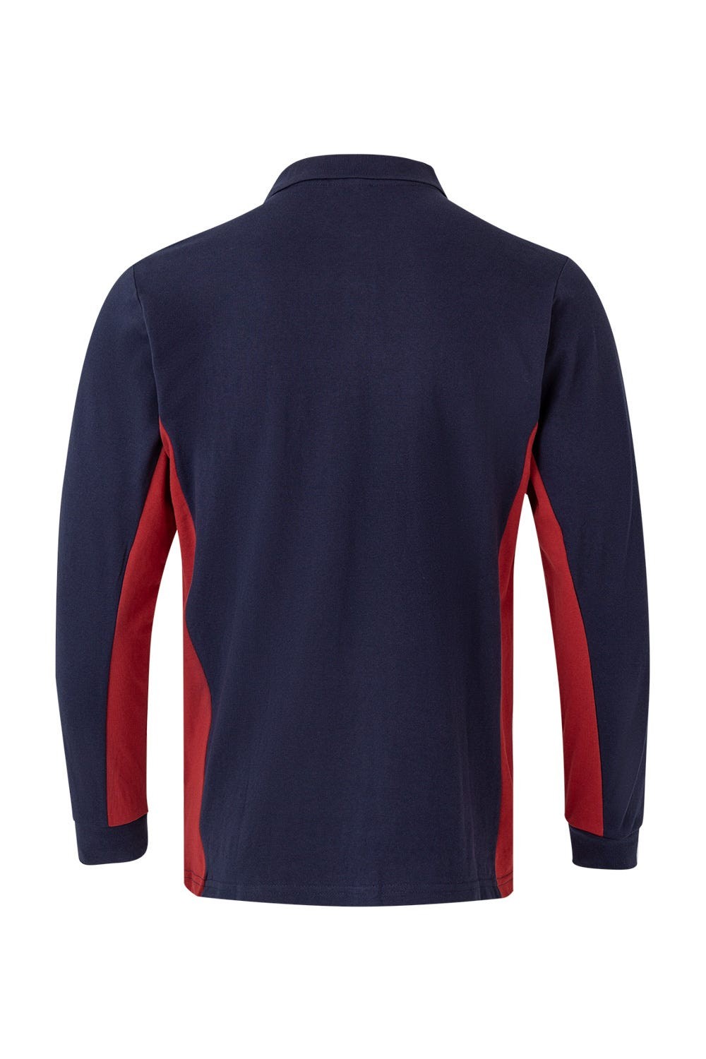 105514.POLO BICOLOR ML AZUL NAVY/ROJO 2XL