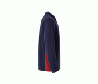 105514.POLO BICOLOR ML AZUL NAVY/ROJO 2XL