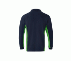 105514.POLO BICOLOR ML AZUL NAVY/VERDE LIMA 2XL