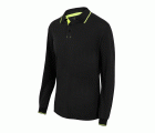 105515.POLO BICOLOR ML NEGRO/AMARILLO FLÚOR 2XL