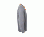 105515.POLO BICOLOR ML GRIS/NARANJA FLÚOR 2XL