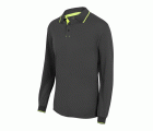 105515.POLO BICOLOR ML GRIS/AMARILLO FLÚOR 2XL
