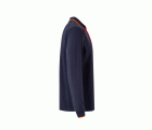 105515.POLO BICOLOR ML AZUL NAVY/NARANJA FLÚOR 2XL