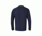 105515.POLO BICOLOR ML AZUL NAVY/AMARILLO FLÚOR 2XL