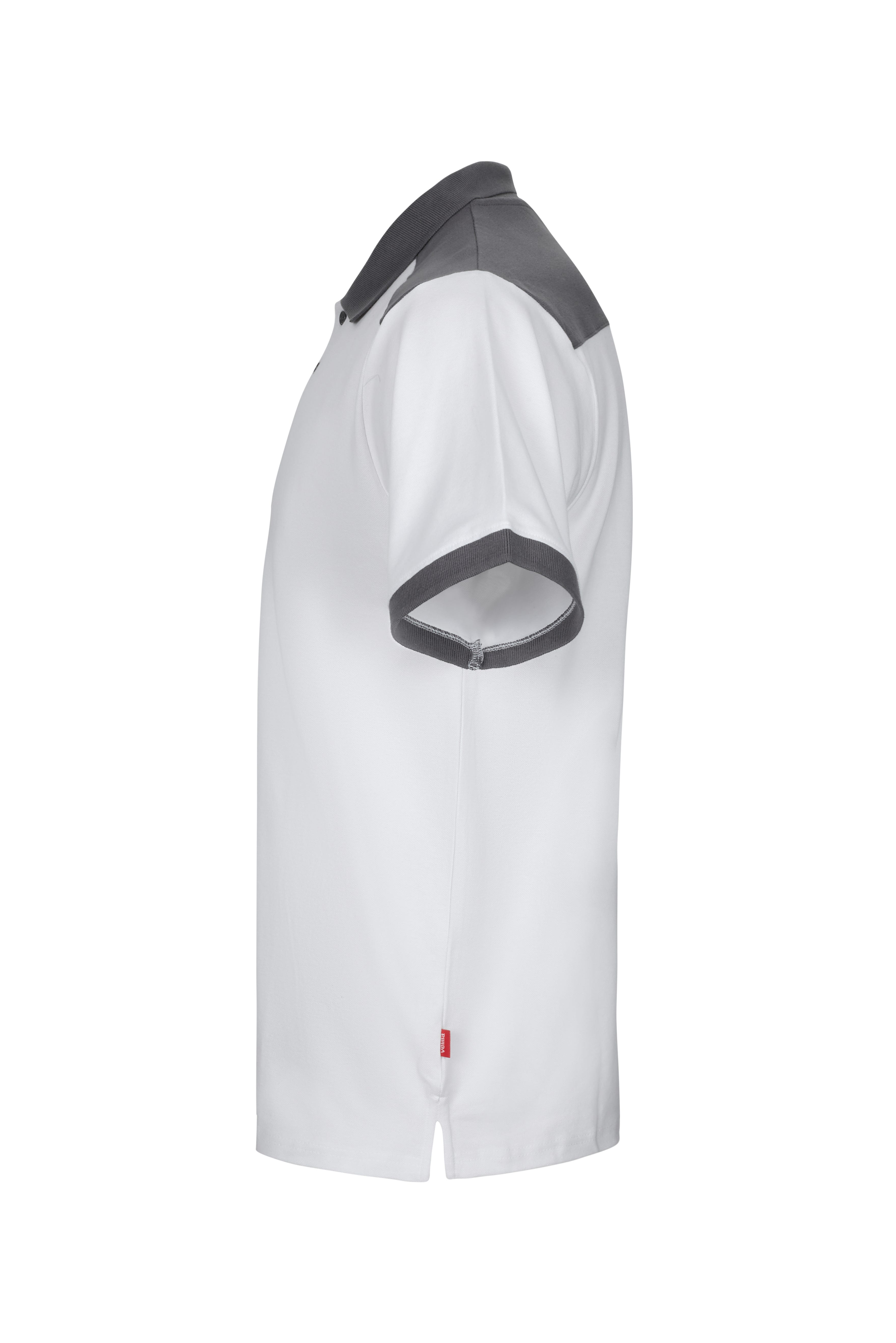 105519S.POLO STRETCH BICOLOR MC BLANCO/GRIS XS