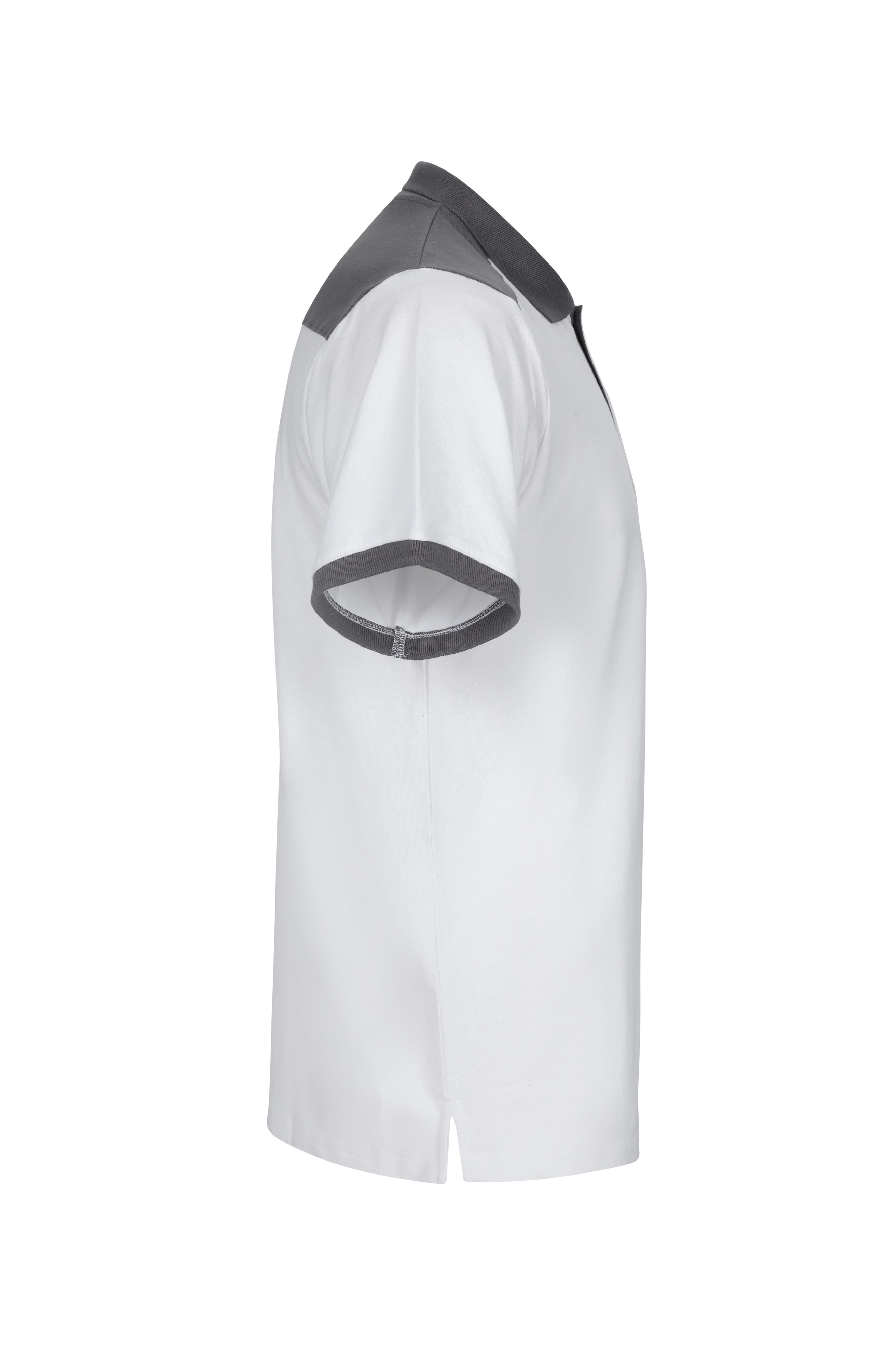 105519S.POLO STRETCH BICOLOR MC BLANCO/GRIS XS