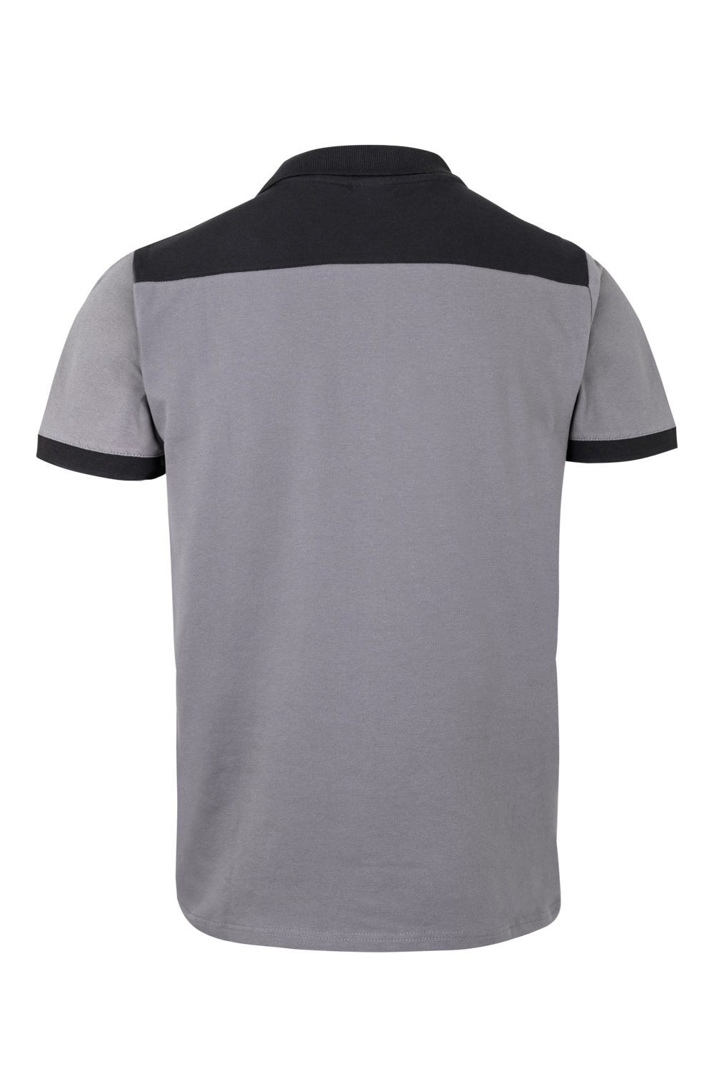 105519S.POLO STRETCH BICOLOR MC GRIS/NEGRO 2XL